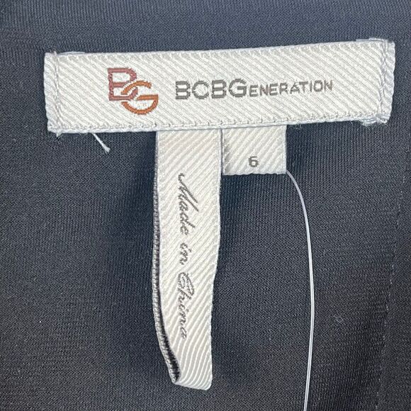 BCBGENeration Dress Women 6 Black Stretch Sweetheart Neckline Cocktail Party LBD - Picture 5 of 10